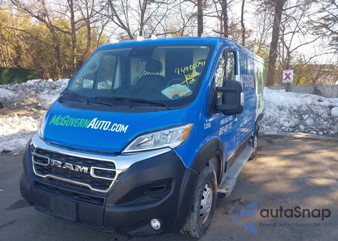 2023 Ram Promaster 2500 Low Roof 136 Wb z USA, uszkodzony, nr VIN 3C6LRVVG6PE551354